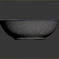 Intricate Carved Ceramic Bowl With Blue And White Floral Patterns Design