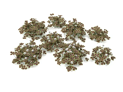 Four-leaf clover 3d model Four-leaf clover 3d model