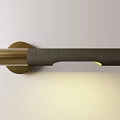 Modern Brass Wall Lamp With Woven Texture And Warm Light Design
