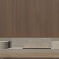 Modern Long Linear Fireplace With Burning Flames In Light Colored Wall Interior