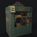 Green Industrial Equipment with Control Panel and Metal Top for Manufacturing Use