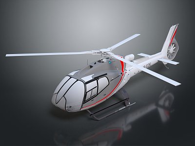 Modern Helicopter Military Helicopter 3d model