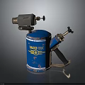Vault Tec Blue Vintage Metal Weapon With Spray Nozzle And Handle Canister