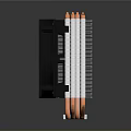 Efficient CPU Cooler For Household Use With Green Fan And Copper Heat Sinks