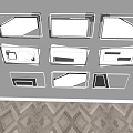 modern ceiling lamp 3d model