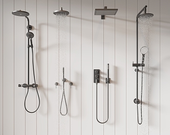 Modern Shower 3d model