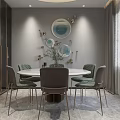 Modern Living And Dining Room Interior With Sofa Coffee Table TV Wall And Piano