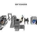 Modern security gate 3d model