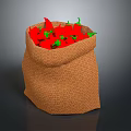 Sack Bag Grain Bag Bundle Sack Bundle Sack Jute Sack 3d model