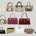 Collection Of Stylish Handbags Showcasing Classic Modern Designs And Diverse Patterns