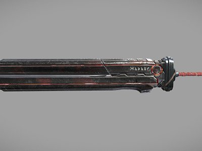 Heavy all-metal sword model