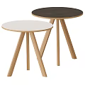 Stylish Modern Side Table With Multiple Color Options And Various Base Designs 3d model