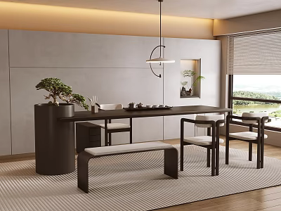 Italian Minimalist Tea Table 3d model