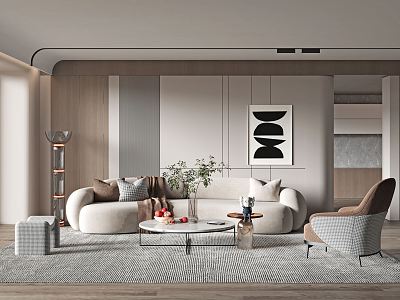 modern living room model