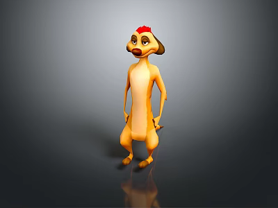 Mink Ferret Mink Smokie Cat Weasel Cartoon Smokie Cat Cartoon Weasel Cartoon Animal Cartoon Characters 3d model