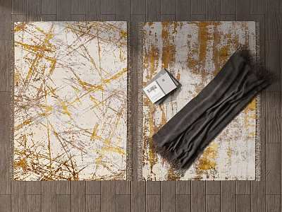 Modern Square Carpet Carpet Combo 3d model