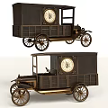 Antique Style Vintage Car Ornament Decorative Set With Metal Craft For Home Table Decoration
