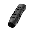Ergonomic Black Rubber Grip With Hexagonal Texture For Vehicle Handlebar Accessory 3d model