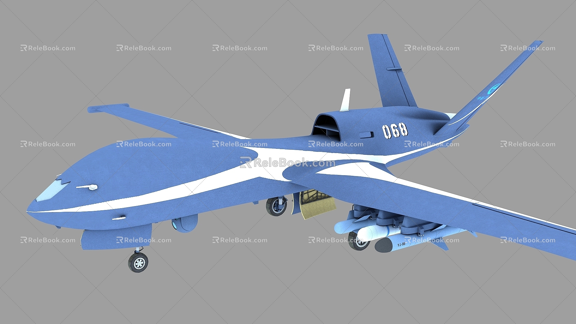 Cloud Shadow UAV Pterosaur 10 UAV Observation and Hit Integrated UAV High-altitude High-speed UAV Hanging UAV 3d model