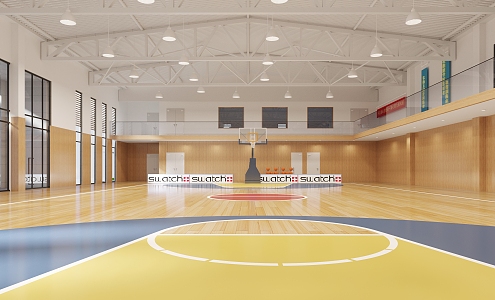 Basketball Gymnasium Court 3d model