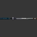 Blue Glowing Fantasy Sword With Metallic Blade And Decorative Blue Hilt Design