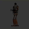 Robot Assistant Small Robot Butler Robot Butler Figure Game Figure 3d model