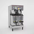 Commercial Stainless Steel Beverage Dispenser With Double Spout And Control Panel For Café Use