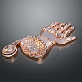 Elegant Copper Furniture Ornament With Decorative Mesh And Intricate Design