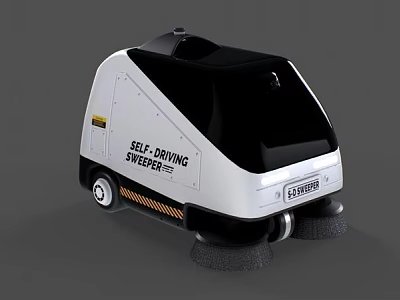 Self Driving Sweeper Public Facility For Urban Street Cleaning Maintenance 3d model