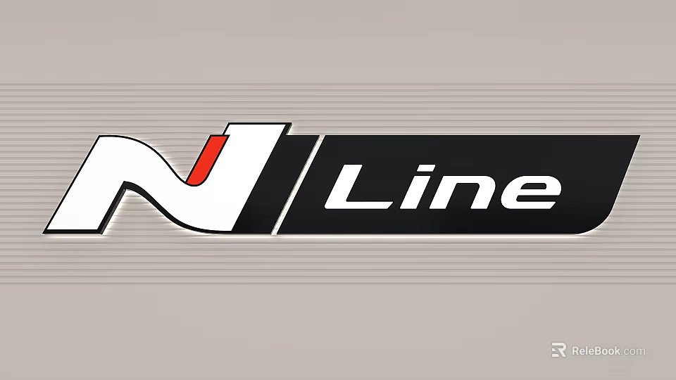 N Line Logo With Distinctive Lettering And Color Scheme 3d model 
