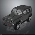 Grey Two Door Off Road Vehicle With Rugged Lines Bold Grille And Large Wheels