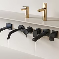 Modern faucet flow faucet 3d model
