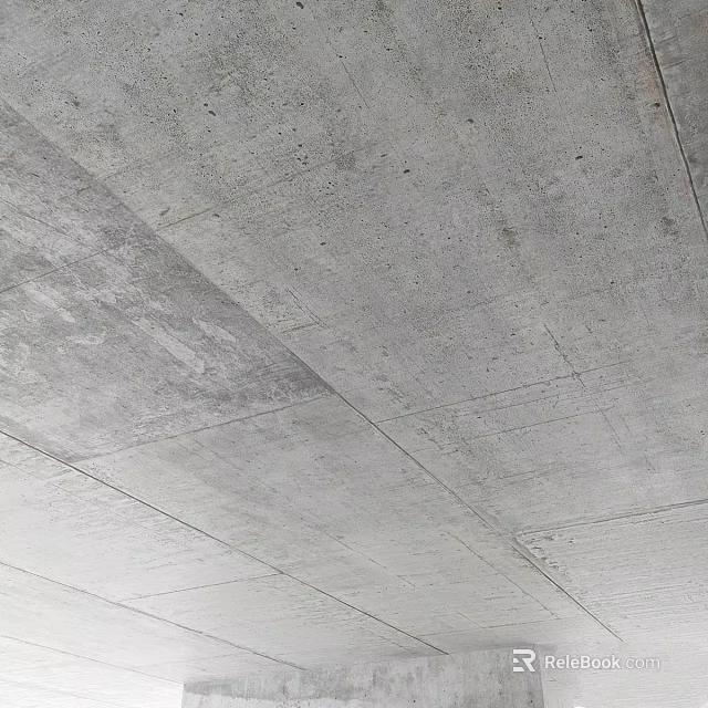 Concrete Components With Rough Texture And Structural Seams In Construction 3d model