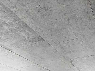 Concrete Components With Rough Texture And Structural Seams In Construction 3d model