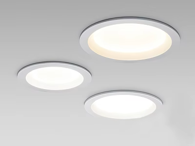 Modern Recessed Downlights and Spotlights with White Light Ceiling Mounted for Indoor Lighting 3d model