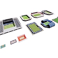 Modern Sports Field Football Field Basketball Court Basketball Court Combination Sports Field Stadium Badminton Court Tennis Court 3d model