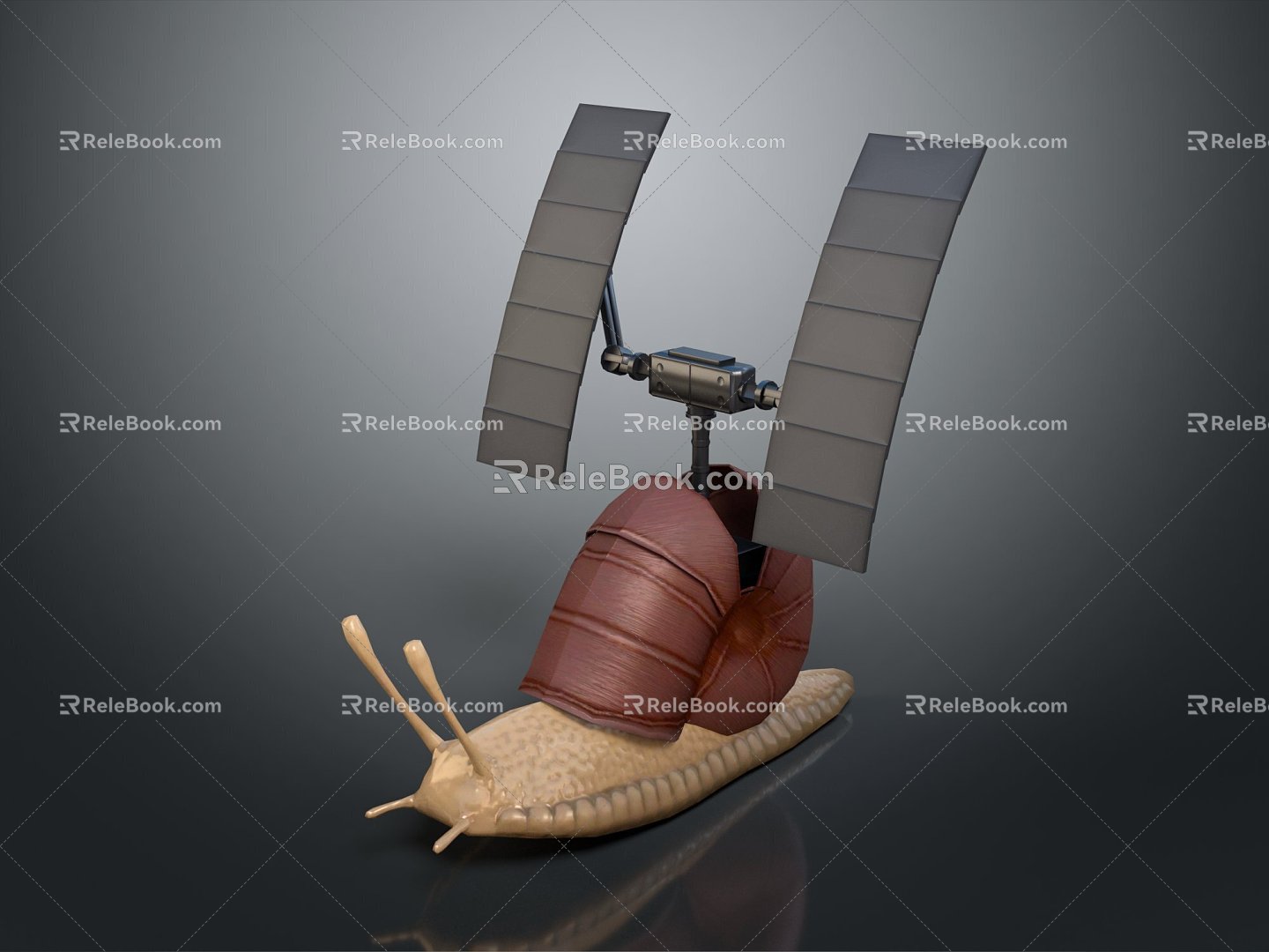 Modern Game Character Monster Snail Alien Snail Figure Game Character 3d model