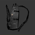 Black Durable Backpack With Multiple Pockets And Adjustable Shoulder Straps For Daily Use