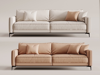 Modern double sofa 3d model