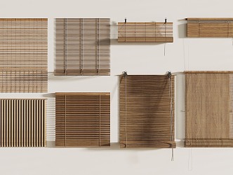 New Chinese-style Venetian Blinds 3d model