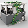 LEGO Toys Building Blocks Villa Manor House Construction 3d model