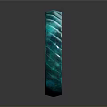Three Textured Circular Household Items in White Yellow and Teal Colors for Daily Use
