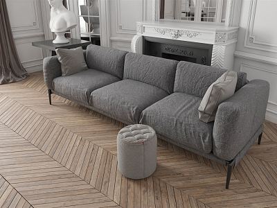 Modern Three-Seat Sofa model