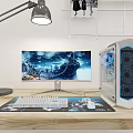 Desktop computer 3d model