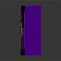 Modern Purple LIGHTSON Vertical Structure With Transparent Glass Panels