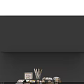 Open Books And Magazines With Stacked Volumes Pencils In Holder Wooden Blocks And Clock
