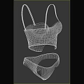 Elegant Purple Intricate Lace Women's Bralette and Panties Lingerie Set