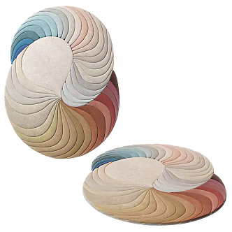 Modern Moulding Carpet 3d model
