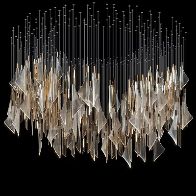 Modern chandelier 3d model