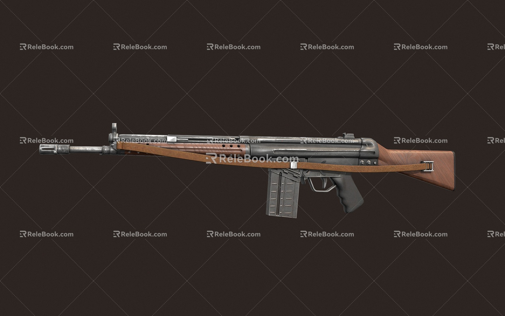 Guns rifle HKG3 assault rifle semi-automatic rifle 3d model